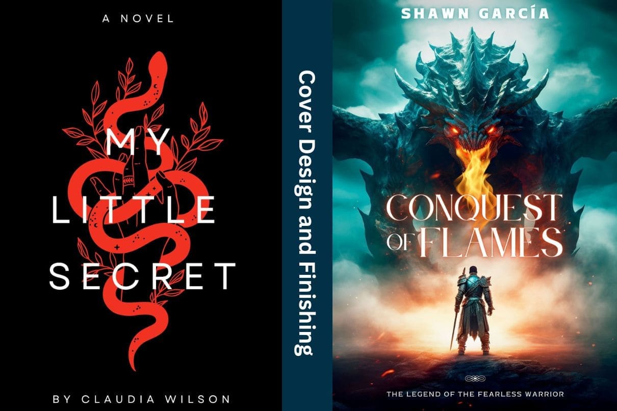Cover reveal for 'My Little Secret' and 'Conquest of Flames': A captivating image showcasing the unveiling of two intriguing book covers.